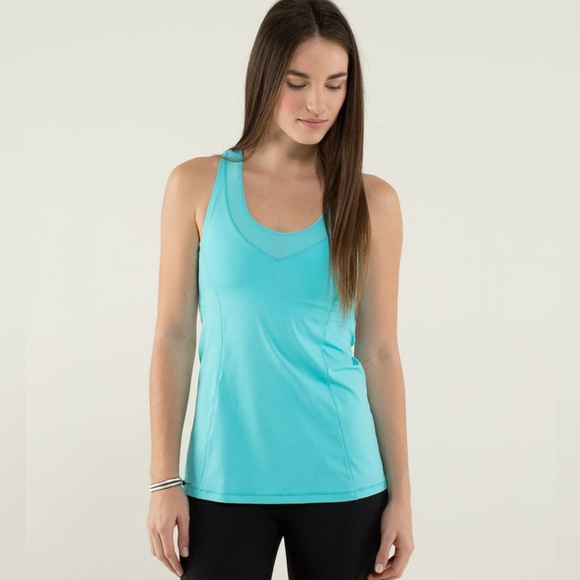 Lululemon Tone It Tank Angel Blue Size 4 - Picture 1 of 4